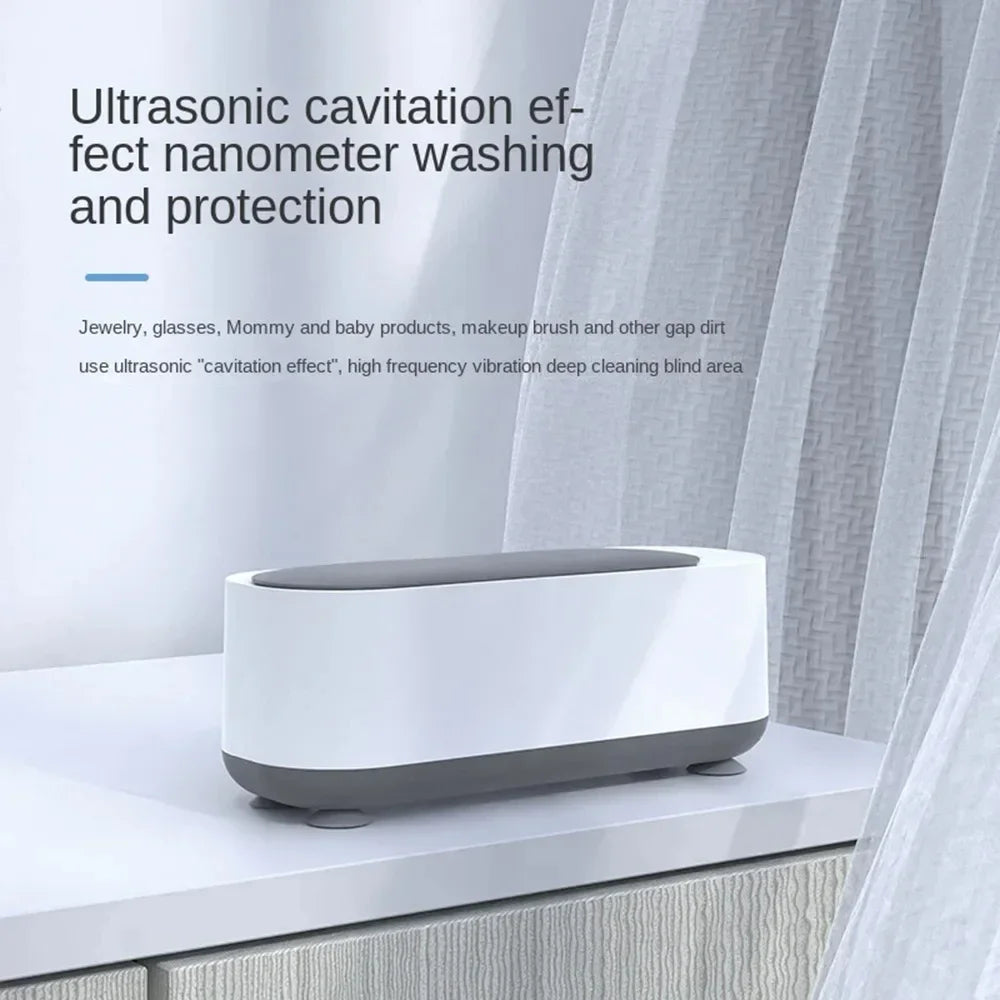 Xiaomi Multi-functional Glasses Cleaning Machine 360 Degree High Frequency Vibration Jewelry Braces Watch Cleaning Machine New