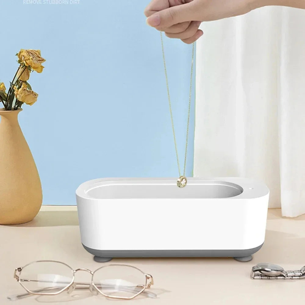 Xiaomi Multi-functional Glasses Cleaning Machine 360 Degree High Frequency Vibration Jewelry Braces Watch Cleaning Machine New