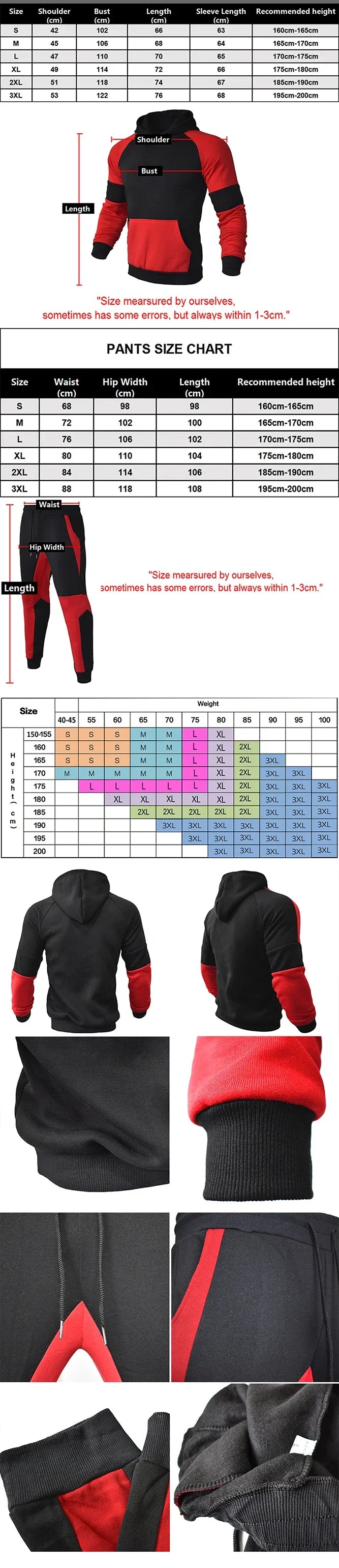 Autumn And Winter Fashion Leisure brand Men's New Set Tracksuit Track Suits Male Sweatsuit Long sleeve Hoodie 2 piece set