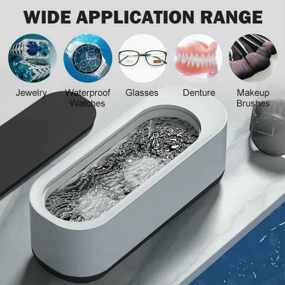 Xiaomi Ultrasonic Cleaning Machine 45000Hz High Frequency Vibration USB Charging Battery 360°Jewelry Glasses Watch Ring Cleaner